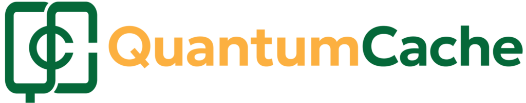 QuantumCache logo and logotype